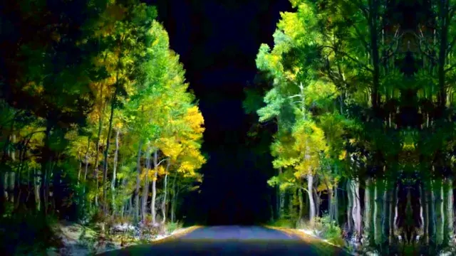 Nighttime Rainbow Road