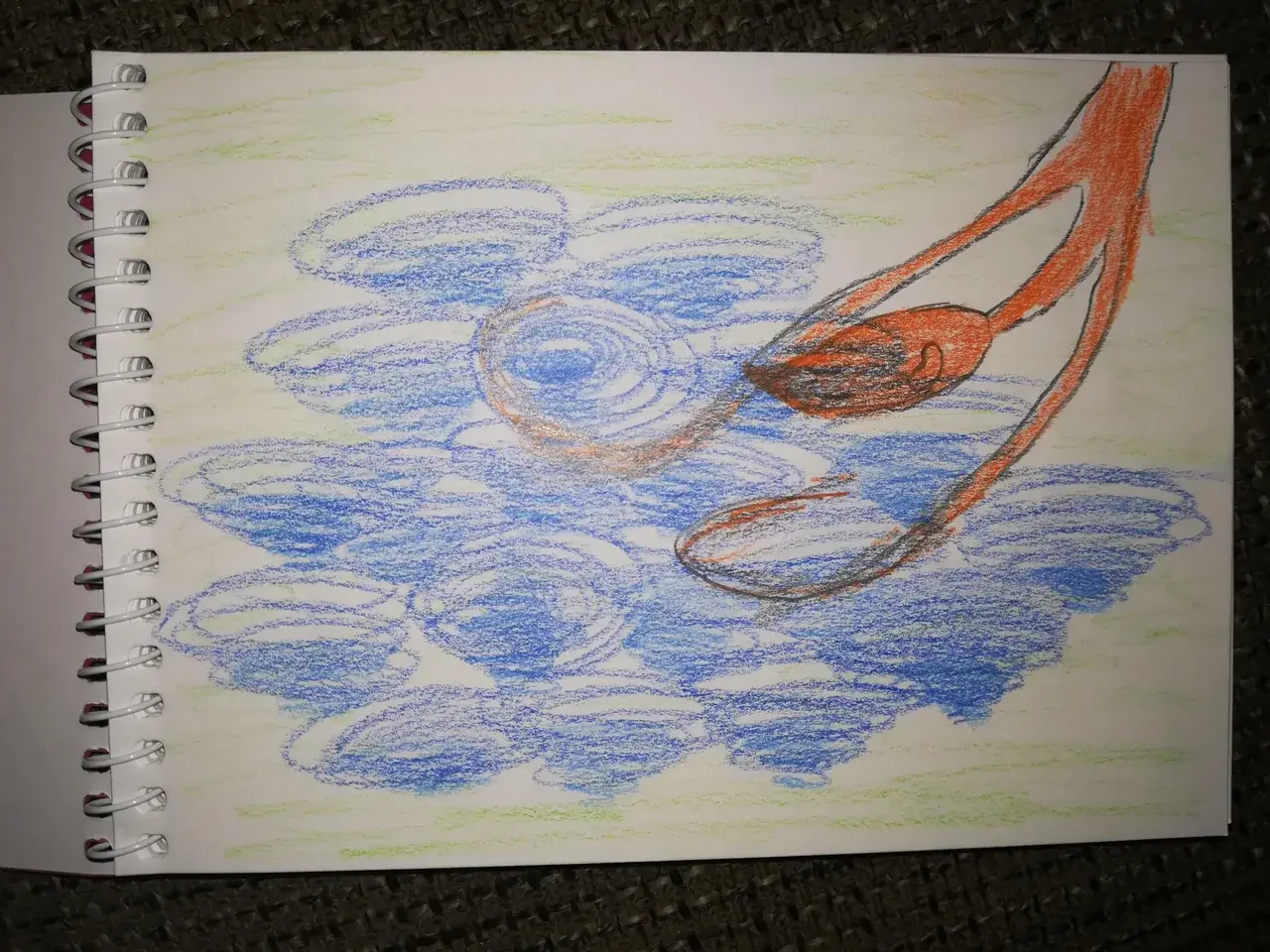 I tried to draw my last salvia trip.. This is what I came up with:)