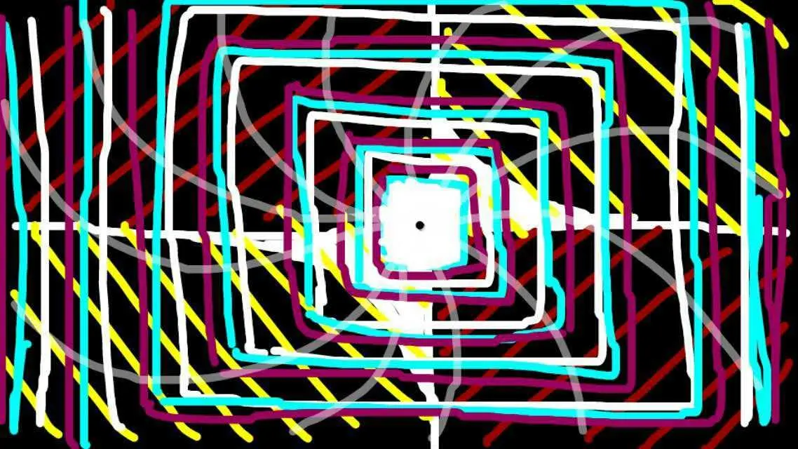 [OC] I closed my eyes and drew what I saw. Looks best zoomed out