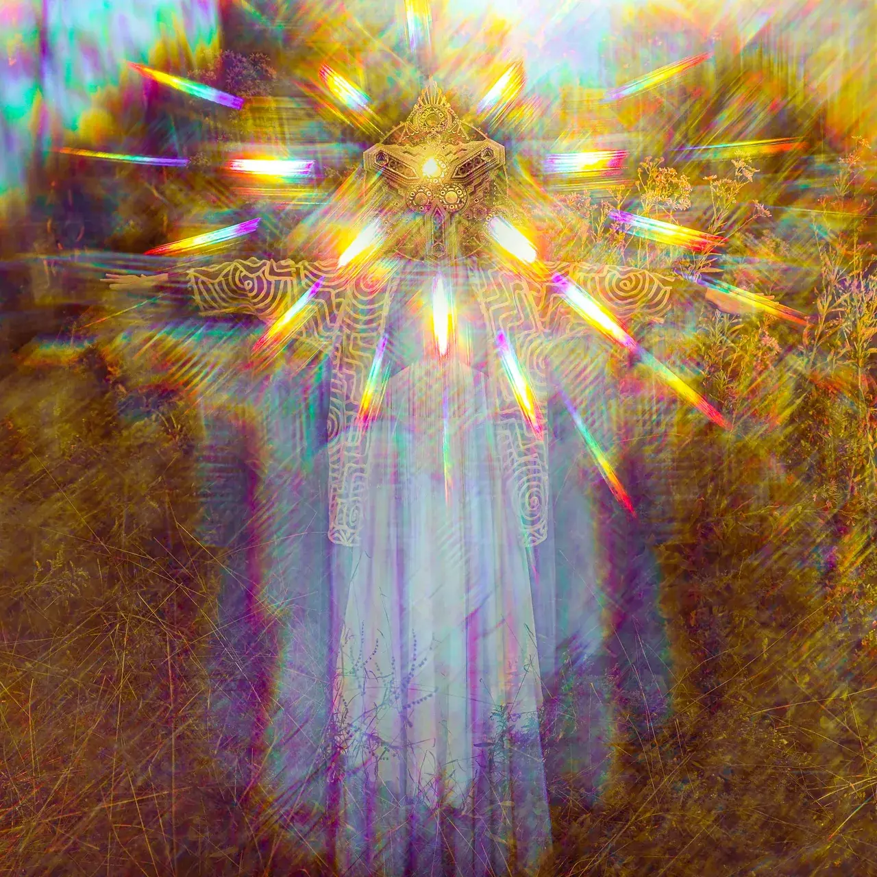 Been having fun photographing my masks through diffraction sheets