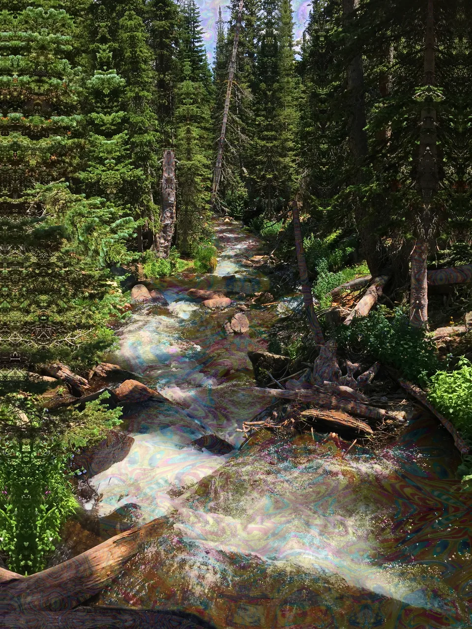 Experimenting with new techniques for embedding geometry into the scenery of an image