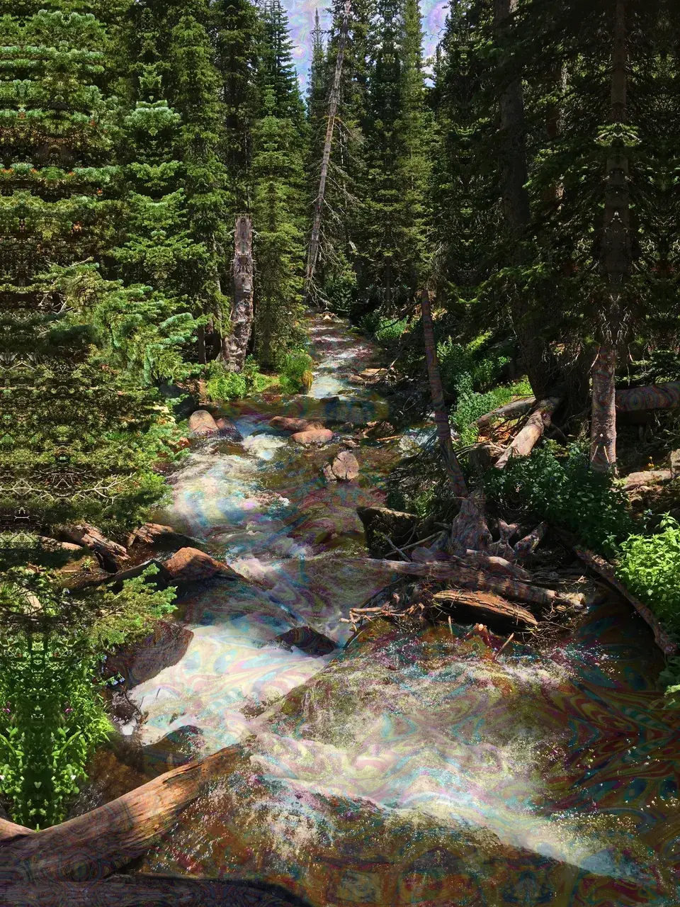 Experimenting with new techniques for embedding geometry into the scenery of an image