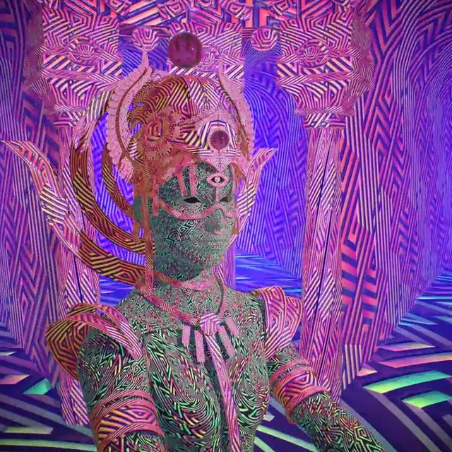 I was told to post this here! "Antechamber (color changing version)" - DMT [OC]