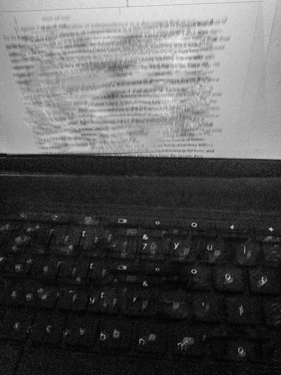 Trying to type a essay while tripping