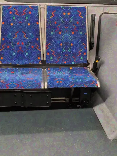 "these bus seats are FIRE!" (lsd comedown)