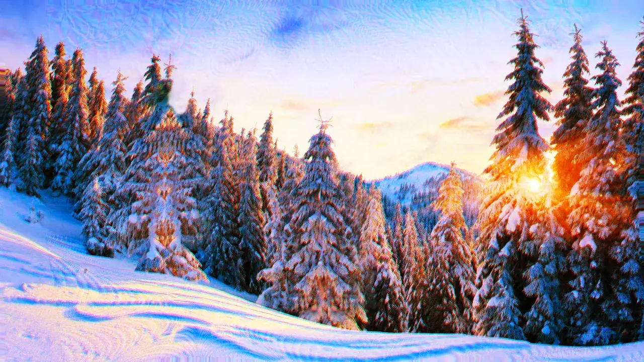 Psychedelic Snowscape [OC]