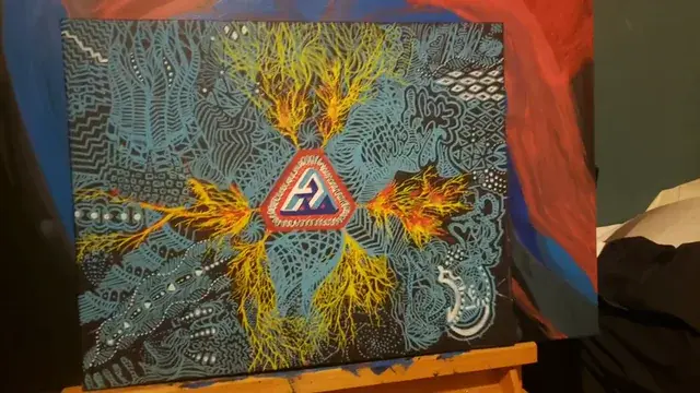 A painting of mine doing the do