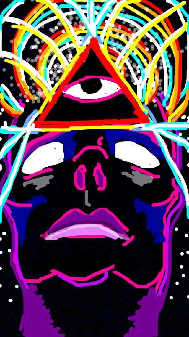 [OC] I closed my eyes and drew what I saw. Looks best zoomed out