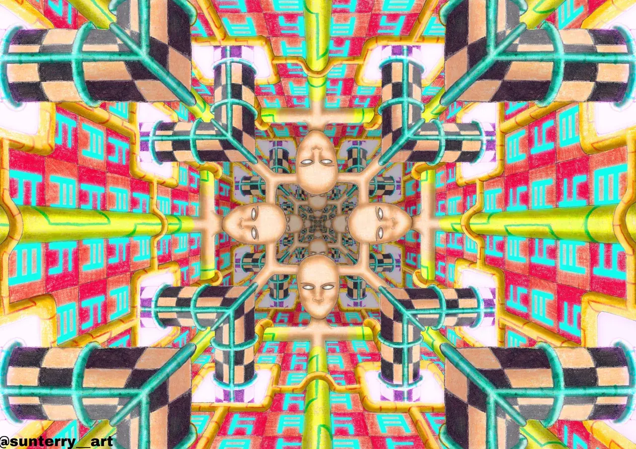 Replicating high dose visuals again, 'Germination Facility'