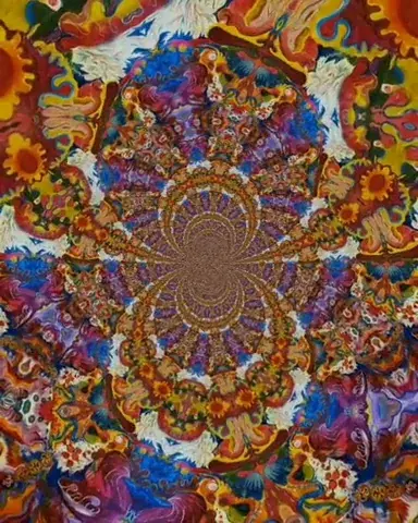 Closed eye high dosed mushroom visuals (attempt)