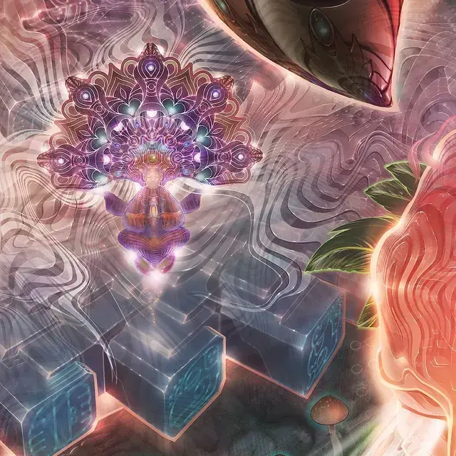 Violet Crystal Bloom