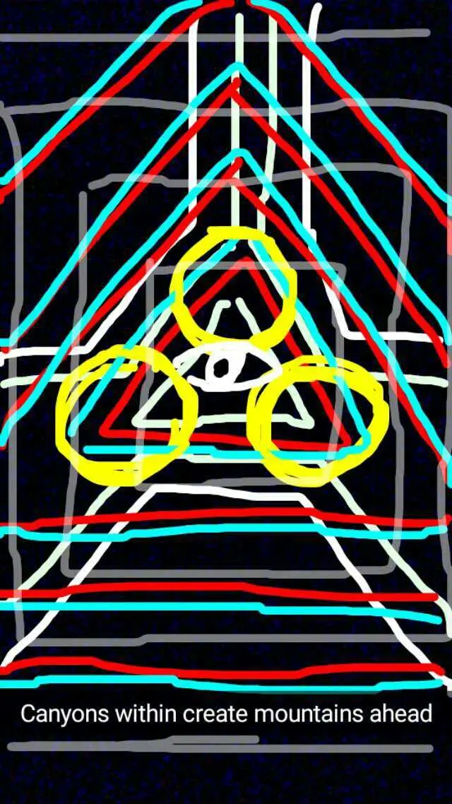 [OC] I closed my eyes and drew what I saw. Looks best zoomed out