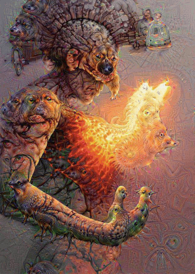 Putting a gif through deep dream (x-post /r/currentlytripping)