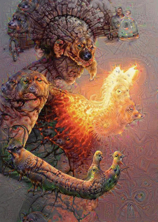 Putting a gif through deep dream (x-post /r/currentlytripping)