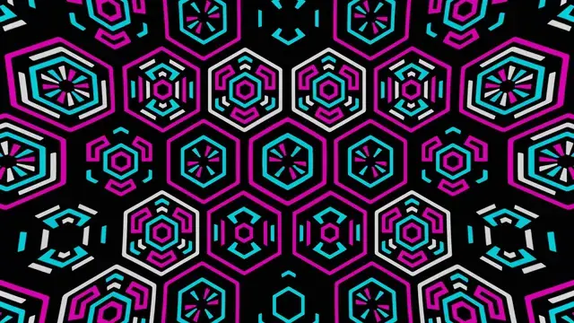 Shifting Hexagon and Rosette Mosaic
