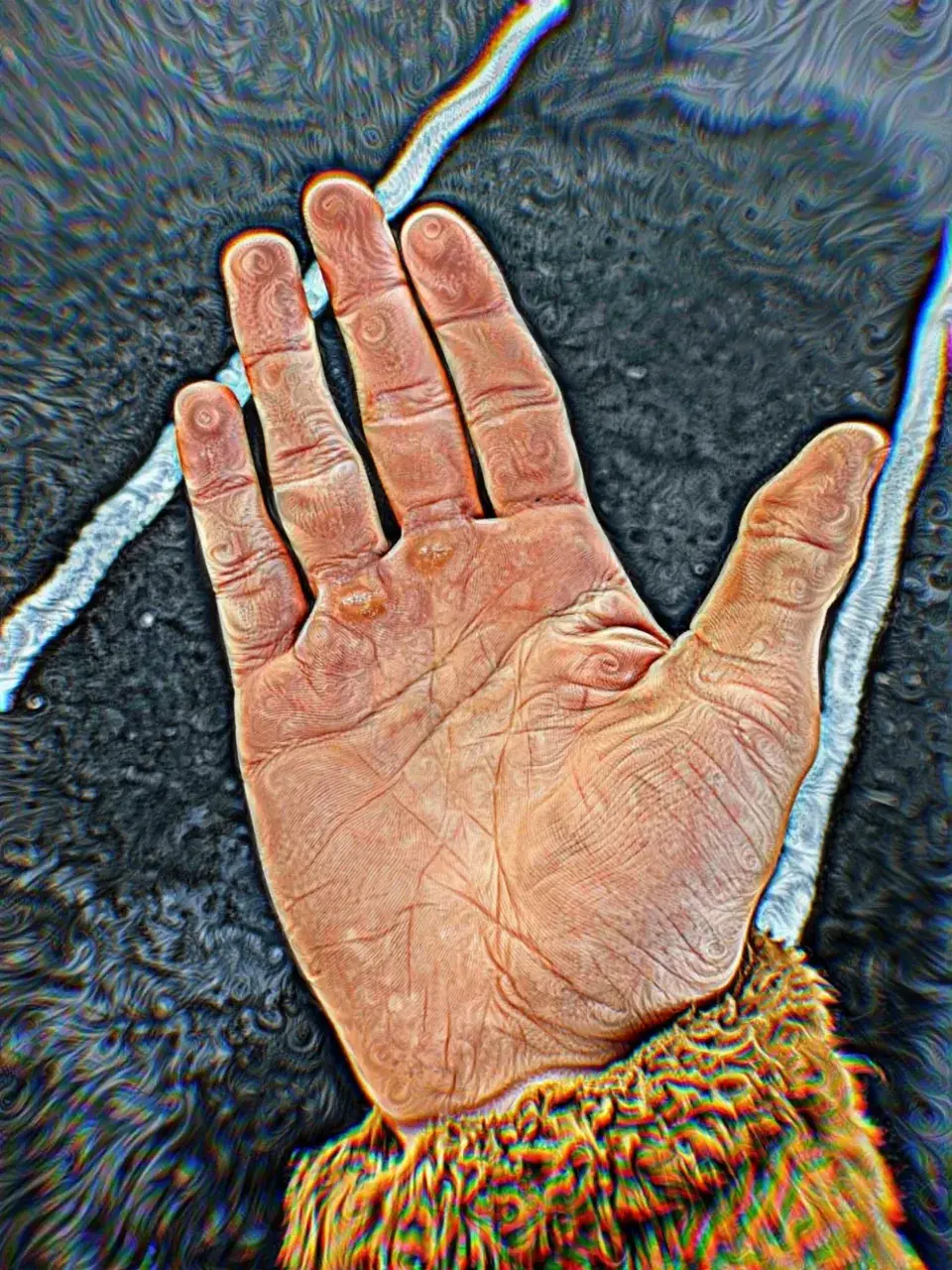 Open Hand over Dark Water