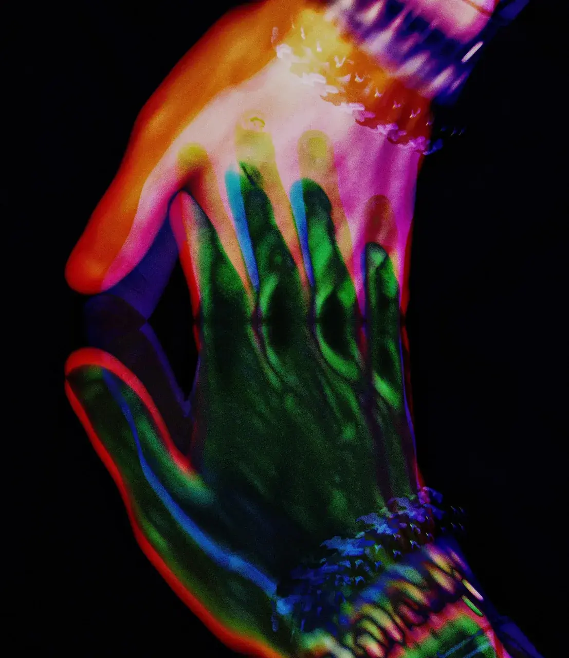Touching the creator’s hand.