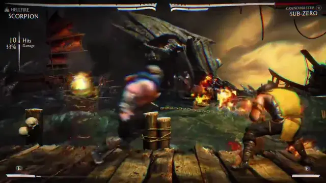 Playing MK with Lucy