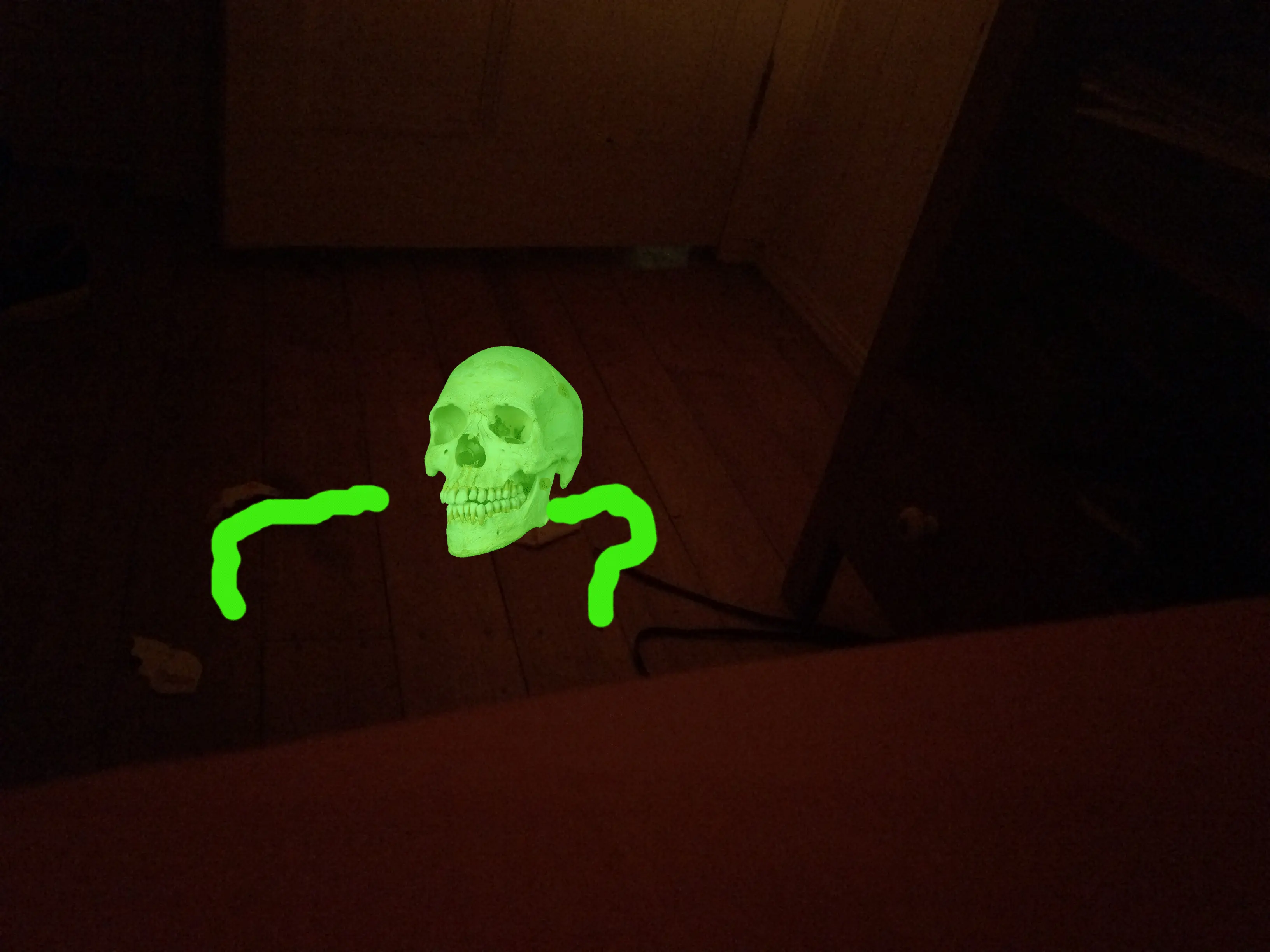 One of the weirder dark room hallucinations I had on DXM.