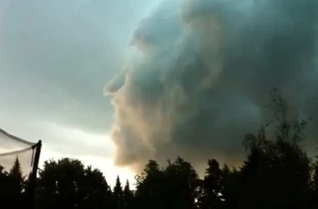 Face within a cloud