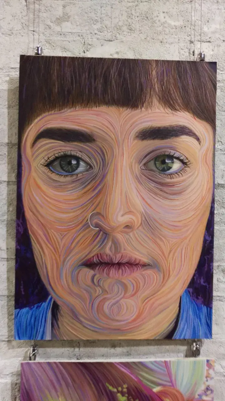 Faces on LSD, painting by a friend of mine.