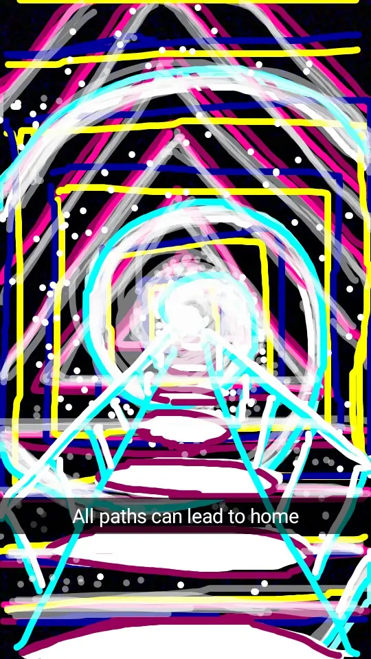 [OC] I closed my eyes and drew what I saw. Looks best zoomed out